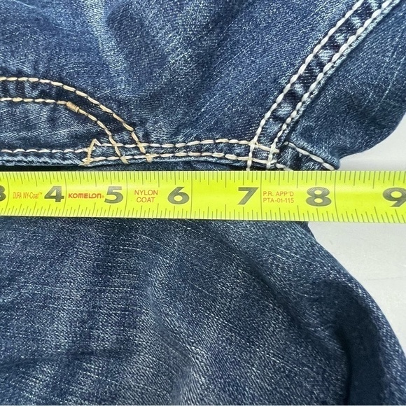 Silver Women’s Blue Jean FRANCES Capris Sz 27 (3/4) Distressed Pockets - Picture 12 of 14